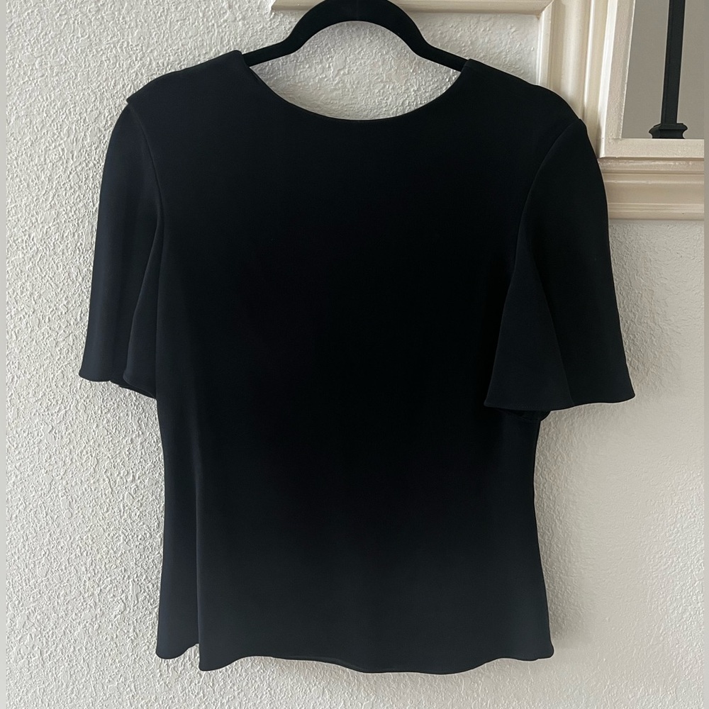 Brandon Maxwell Black Top V back